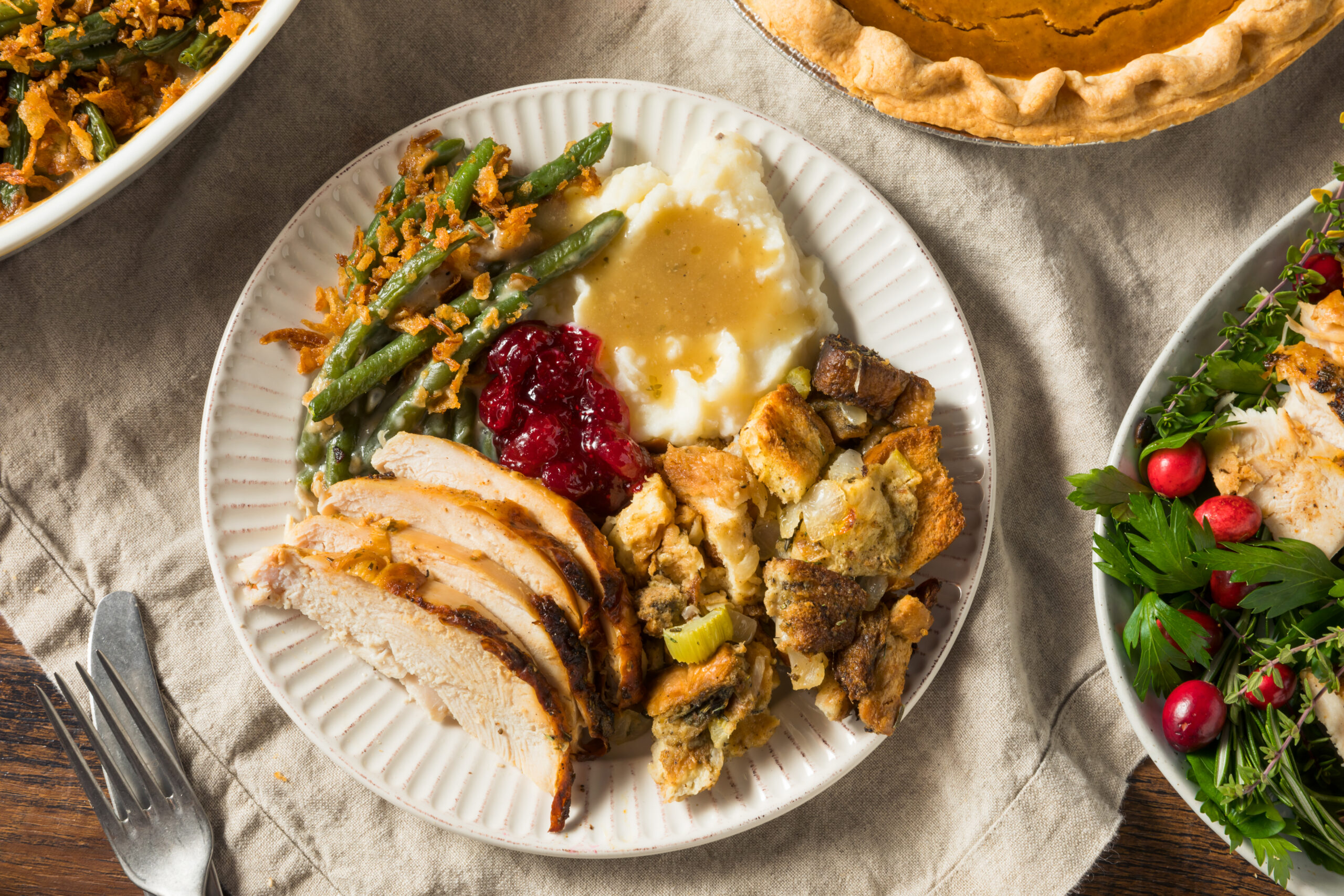 Homemade Thanksgiving Turkey Plate